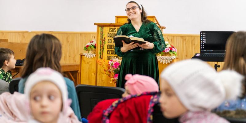 Children hearing the gospel