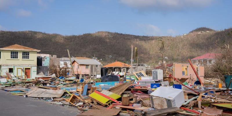 MANY CARRIACOU COMMUNITIES WERE LEFT IN TATTERS.