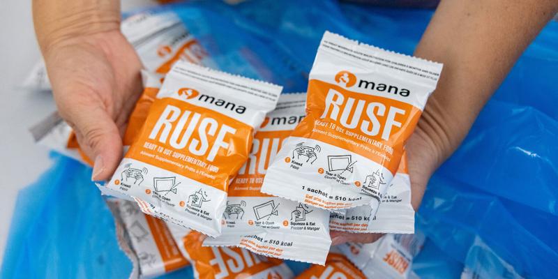 Samaritan’s Purse airlifted over 19 tons of nutrient-rich food packets to the Middle East.