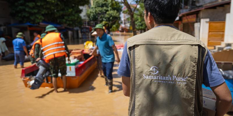 AS VIETNAM EXPERIENCES A MONSOON SEASON OF CATASTROPHIC STORMS, SAMARITAN'S PURSE IS RUSHING FOOD, WATER, AND, OTHER RELIEF TO HELP SUFFERING COMMUNITIES IN JESUS' NAME.