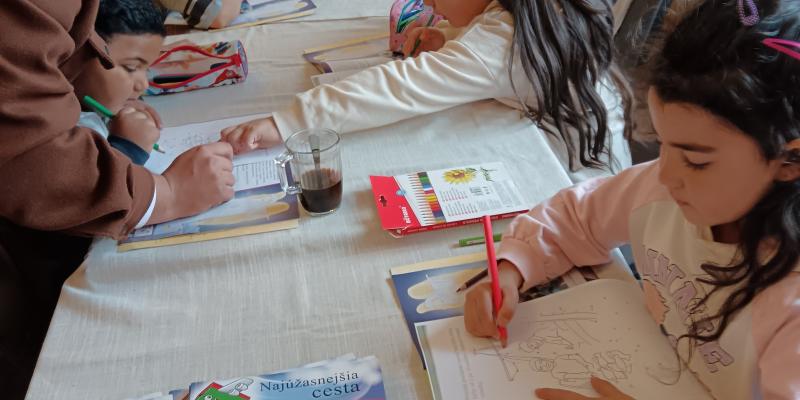 After receiving their shoeboxes, children are invited to The Greatest Journey disciple course to learn more about Jesus.