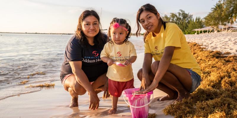 Fatima (age 17), and her daughter, Maria (age 2), who both received surgery through Children’s Heart Project.