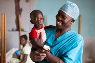 doctor with baby