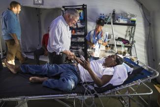 franklin graham with patient