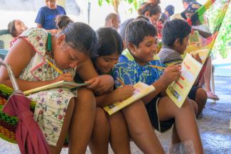 Children learning about Jesus