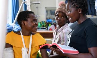 IREEN, LEFT, WAS AMONG THE 44 INDIVIDUALS IN MALAWI TO RECEIVE LIFE-CHANGING SURGERY THROUGH A SAMARITAN'S PURSE TEAM OF ORTHOPEDIC SPECIALISTS.