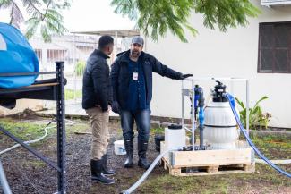 SAMARITAN’S PURSE TEAMS SET UP VARIOUS WATER POINTS ACROSS SOUTHERN BRAZIL TO AID FLOOD VICTIMS.