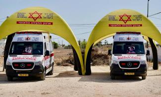 Samaritan’s Purse provided these two armoured ambulances to MDA.