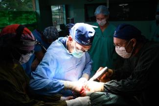 Both Drs. Hellwarth and McCluskey have served with Samaritan's Purse for decades, sharing the Gospel as they heal people through orthopaedic surgery.