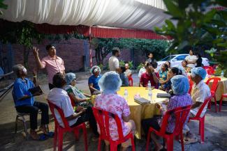 Local churches in western Cambodia share food, homes, and the Gospel of Jesus Christ with the cataract patients.