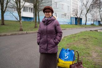 “I am very thankful that this food aid comes to me through Samaritan’s Purse,” Olena said. “Thank you for not forgetting about us.”