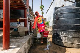 Only 15% of the population in Liberia has access to clean, potable water.